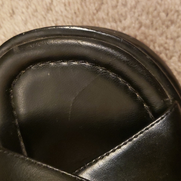 Unlisted Black Platform Slip On Heel Sz 8 - Picture 10 of 11